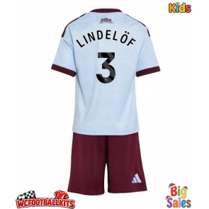 Aston Villa Victor Lindelof #3 Replica Third Stadium Kit for Kids 2026-27 Short Sleeve (+ pants)